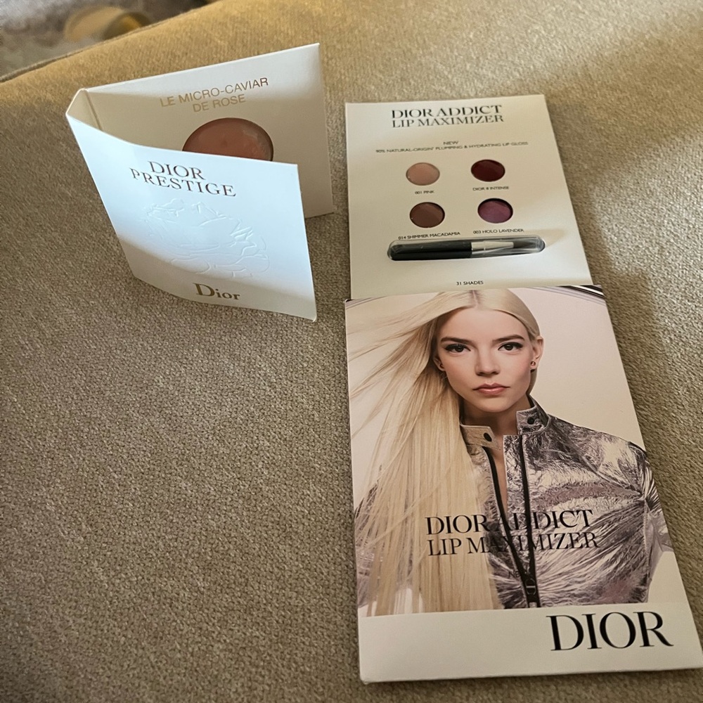 2 Dior Prestige Le Micro Caviar De Rose & Addict Lip Maximizer Plumping Gloss